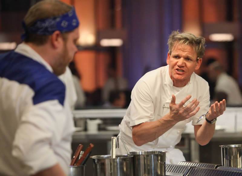 Cooking on hell's Kitchen is like social media