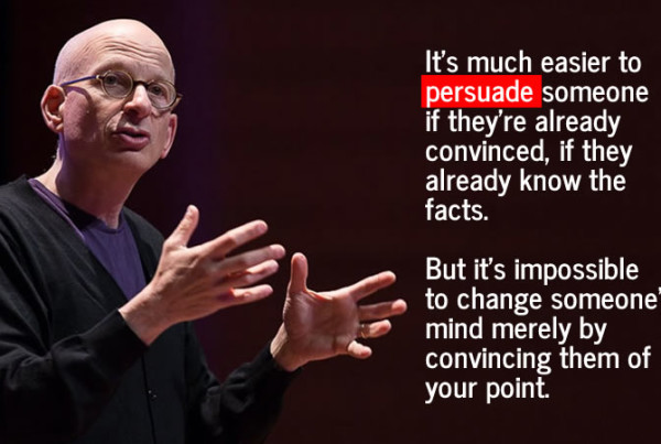 Seth Godin says to persuade, not convince